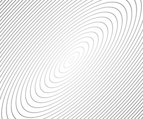 Abstract vector circle halftone black background. Gradient retro line pattern design. Monochrome graphic.