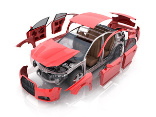 Transparent body car and interior parts - 392269139