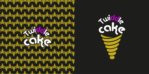 Pattern and logotype for Twiddle cake. 