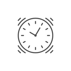 Clock line icon or time concept