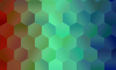 Lovely Red, brown and blue polygonal background, digitally created