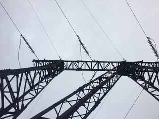 Fototapeta premium lines on the bridge