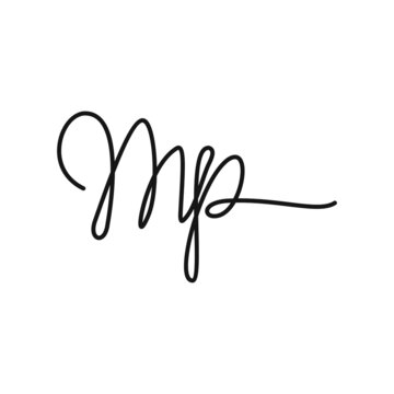 recommend clip art: Initial letter mp or pm logo design template