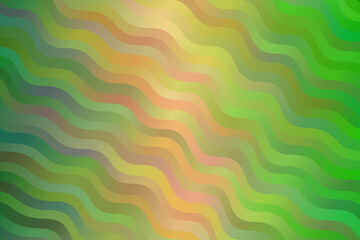 Beautiful Yellow and green waves abstract vector background.