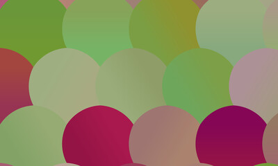 Creative Red and light green circles background, digitally created