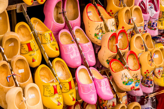 Souvenir clogs (wooden shoes), Volendam, North Holland, Netherlands
