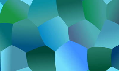 Beautiful Light blue and green polygonal background, digitally created