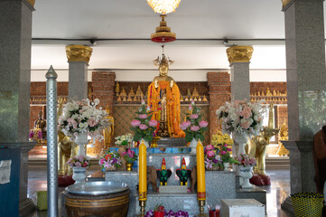 Nakhon Pathom / Thailand / August 9 2020 : Wat Huai Tako is presumed to have been an ancient temple.