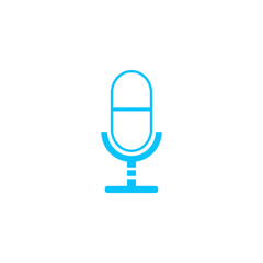 Microphone icon flat.