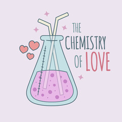 The Chemestry Of Love Valentine's Day Card