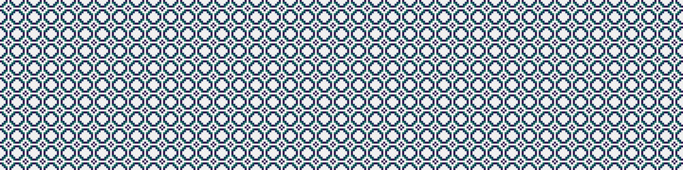 Fototapeta premium Abstract Cross Pattern Dots Logo generative computational art illustration