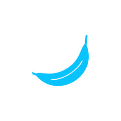 Banana icon flat.