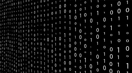 Matrix black background. Vector stock illustration for banner, card or poster