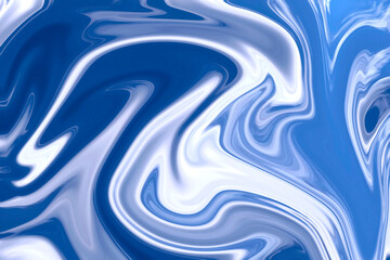 Abstract background fluid acrylic painting. Liquid blue and black and violet spots. illustration in the fluid art style
