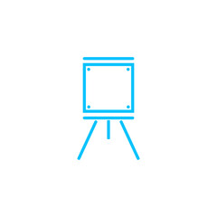 Easels icon flat.