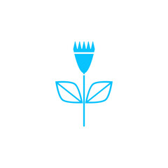 Flower icon flat.