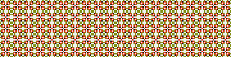 Fototapeta premium Abstract Cross Pattern Dots Logo generative computational art illustration