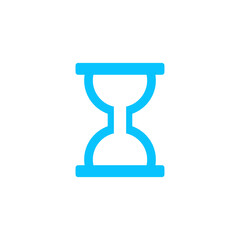 Hourglass icon flat.