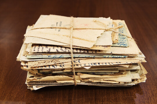 Bunch of paper mails in time of WW2