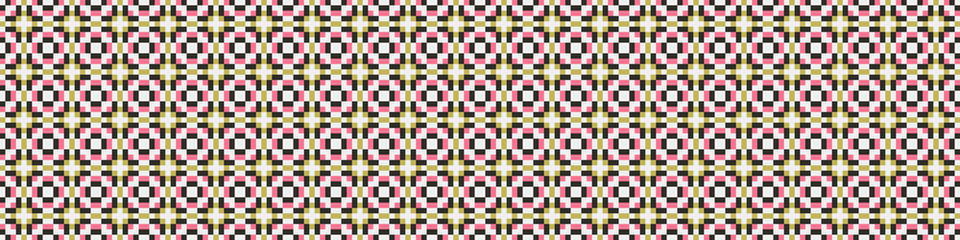 Fototapeta premium Abstract Cross Pattern Dots Logo generative computational art illustration