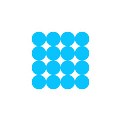 Magnetic balls icon flat.
