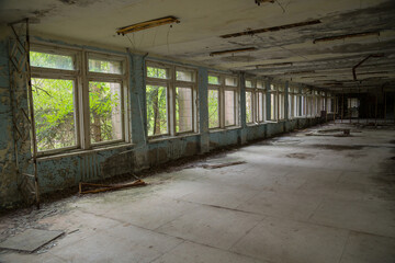 Obraz premium Gym in Chernobyl