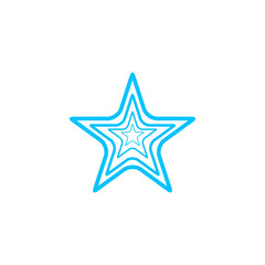 Star icon flat.