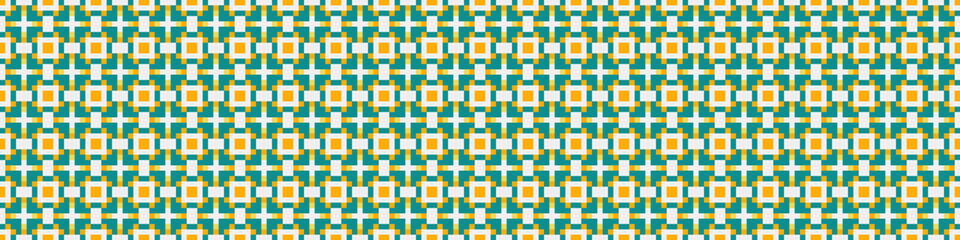 Fototapeta premium Abstract Cross Pattern Dots Logo generative computational art illustration