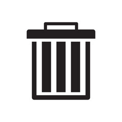 dustbin icon - trash bin icon	
