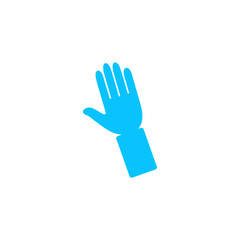 Hand icon flat.