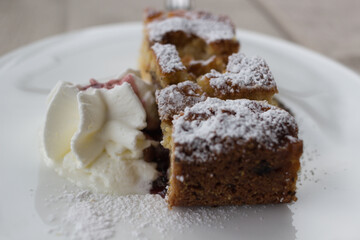 chocolate cake on a plate