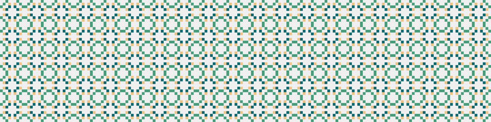 Fototapeta premium Abstract Cross Pattern Dots Logo generative computational art illustration