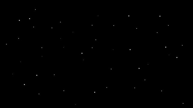 white dots snow snowy universe winter sphere pattern illustration alpha channel transparent background loop animation