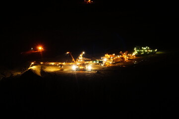 fireworks in the city