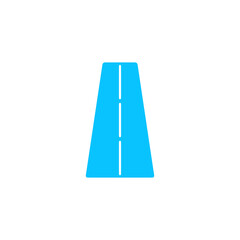 Road icon flat.