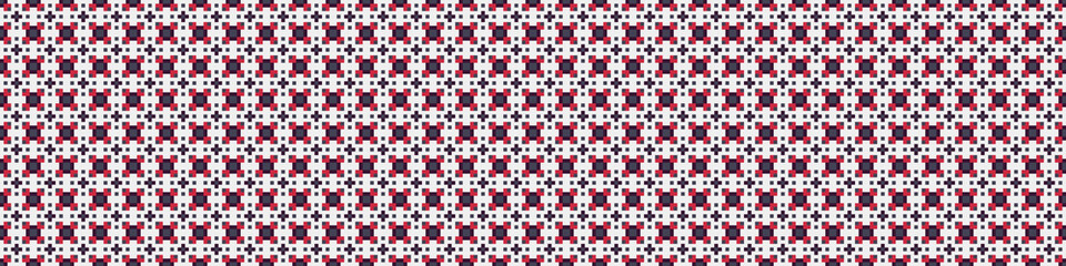 Fototapeta premium Abstract Cross Pattern Dots Logo generative computational art illustration