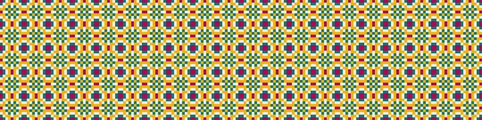 Abstract Cross Pattern Dots Logo generative computational art illustration