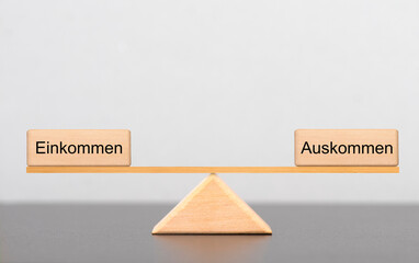 Einkommen und Auskommen im Gleichgewicht