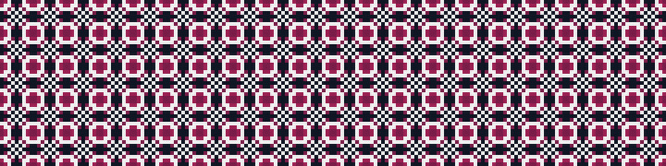 Fototapeta premium Abstract Cross Pattern Dots Logo generative computational art illustration