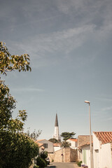 Vastas de un peque&ntilde;o pueblo de la isla de Re en Francia.