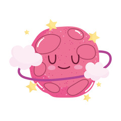 space planet clouds adventure galaxy cartoon