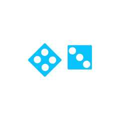 Dice icon flat