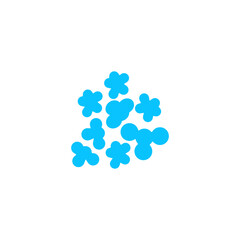 Popcorn icon flat