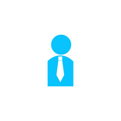 Businessman icon flat