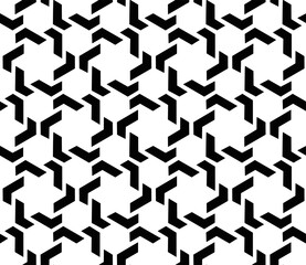 Seamless geometric pattern with star shapes