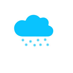 Obraz premium Snow icon flat