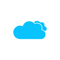 Fototapeta premium Clouds icon flat