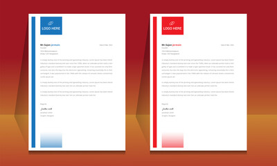 Letterhead format template, business style letterhead design template. Company letterhead template designs. Letterhead, Template.	