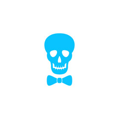 Skull icon flat