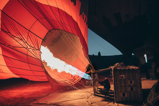 Hot air balloon rides in Cappadocia at sunrise